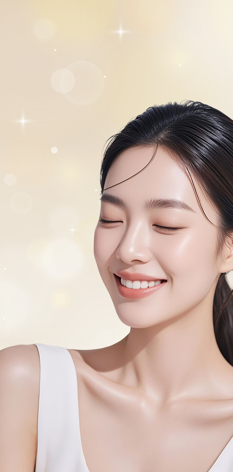 人工ダイヤモンドジルコニアで理想の美しい前歯へ