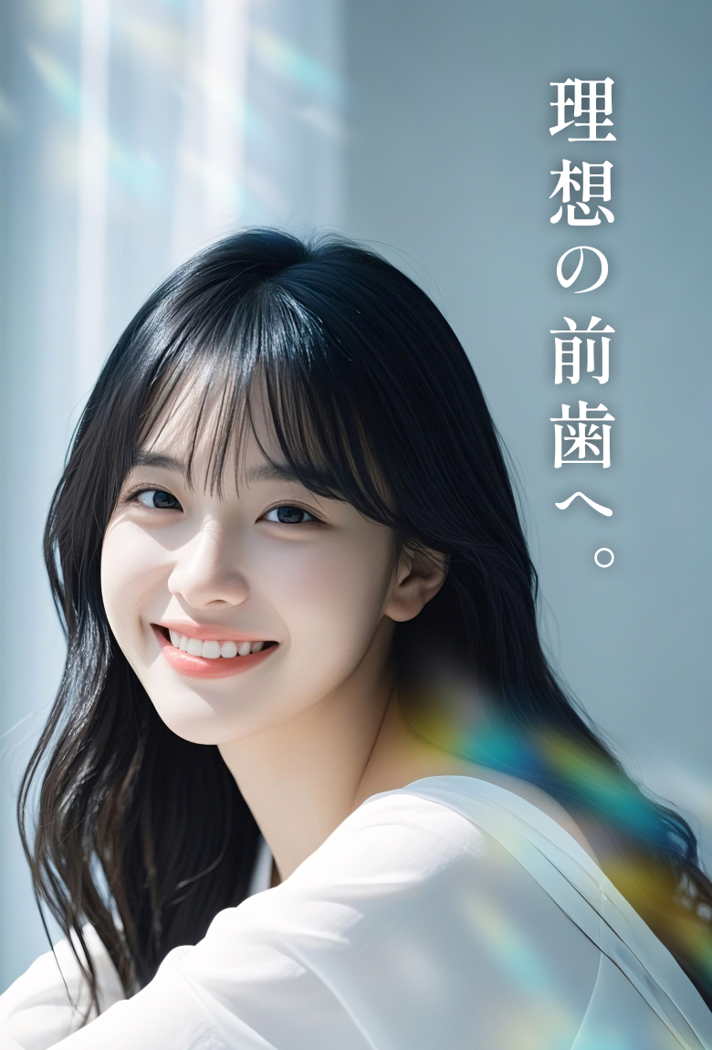 理想の前歯へ。